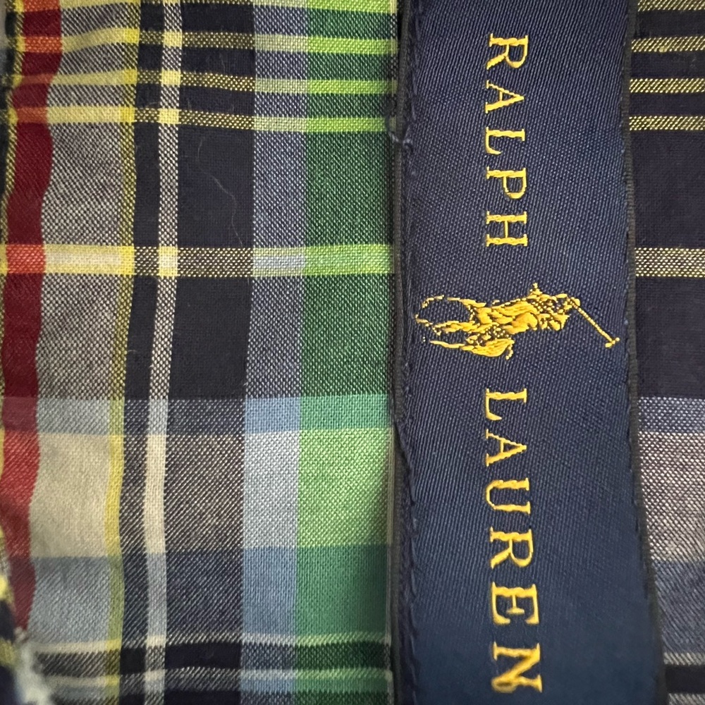 Ralph Lauren boys plaid cotton shirt button down shirt sleeve - Picture 6 of 7